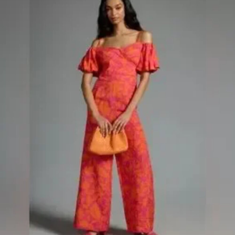 NWT Ranna Gill Floral Print Jumpsuit from Anthropologie Size XS